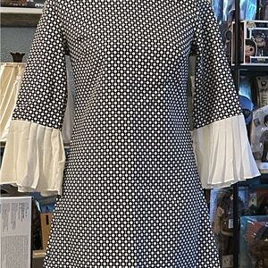 New York & Company Black and White Polka Dot Dress